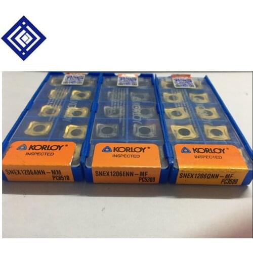 10PCS/LOT SNEX1206ANN-MM PC3500 45Degree Face Milling Cutter For Steel Processing