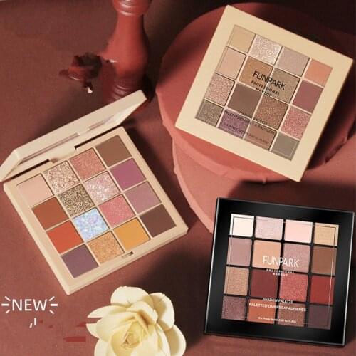 16 Colors New Cute Eyeshadow Pallete Shimmer Waterproof Shiny Matte Glitter Pigment Eye Shadow Make Up