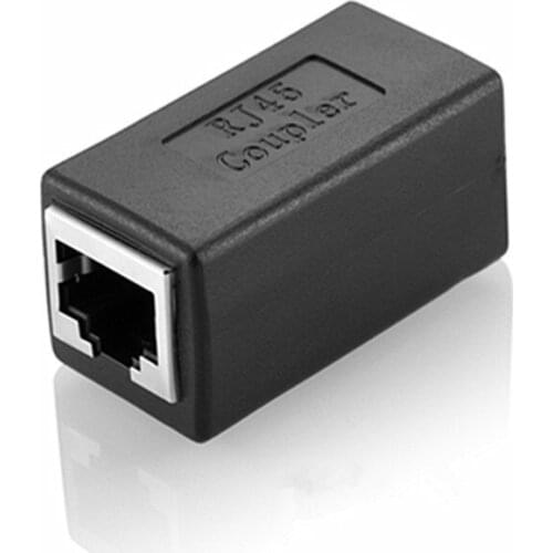 5pcs/lot) Black RJ45 Network cable extender,Network cable connector,Network double connector,Network pass-through connector