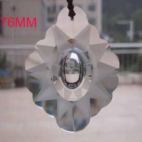 6pcs/lot 76mm Chandelier Crystal Clear crystal trimming pendant Part AAA-Top Quality Crystal Pendant Chandelier Crystal