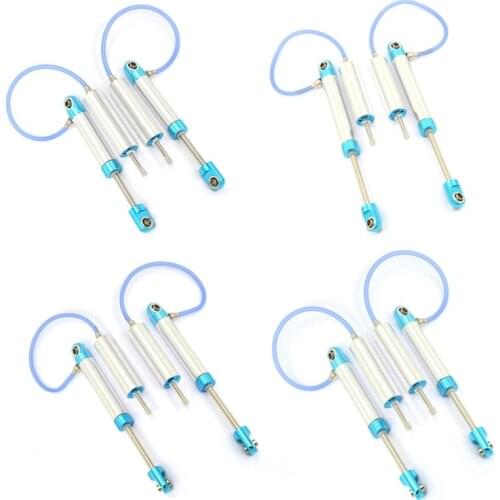 2Pcs Negative Pressure Piggyback Shock Absorber for 1/10 RC Crawler Car Axial SCX10 RR10 Wraith CAPRA Traxxas TRX4