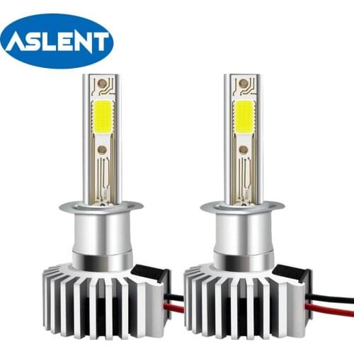 ASLENT H4 LED H7 H11 H8 HB4 9006 9005 HB3 Car Headlight Bulbs 10000LM 6500K High Low Beam Mini Nebbia Auto Turbo led fog lamp