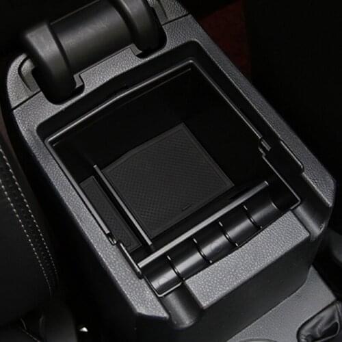 For Subaru Forester SJ SK 2013-2021 Interior Black Console Glove Central Armrest Box Organizer Storage Tray Car Accessories