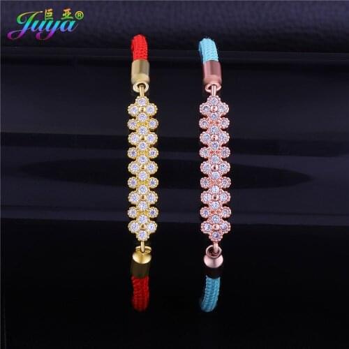 Geometric Jewelry Micro Pave Zircon Gold//Rose Gold Floating Flower Charm Bracelets For Women Men Fashion Couple Bracelet