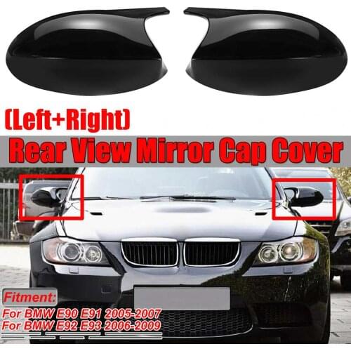 M3 Style E90 Mirror Cover Car Side Mirror Cover Cap For BMW E90 E91 2005-2007 E92 E93 2006-2009 E80 E81 E87 Direct Replacement