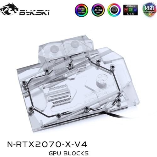 Gpu cooler fit nvidia rtx 2070 series card founders,water cooling block for original audience rtx 2060 super N-RTX2070-X-V4
