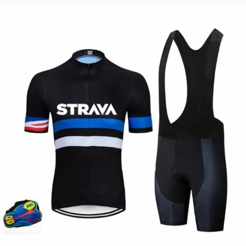 STRAVA Mens Custom Pro Team Cycling Clothing Road Bike Wear, Racing Clothes Quick Dry Custom Short sleeve Cycling Jersey Sets