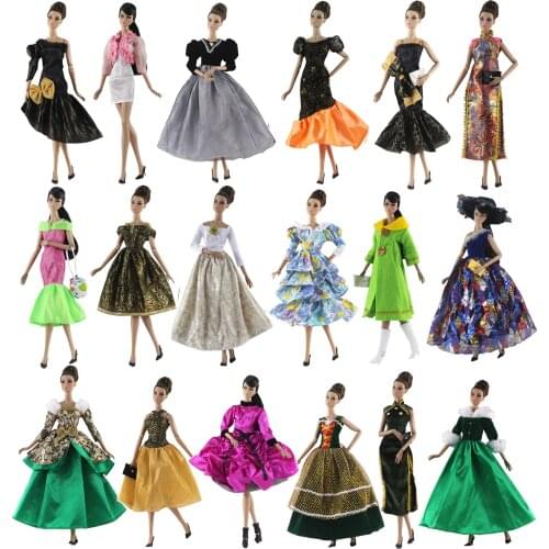 National costume Doll Dress / Cheongsam Party Gown Outfit Clothing Wedding Dress For 1/6 BJD Xinyi FR ST Barbie Doll , 2019 New