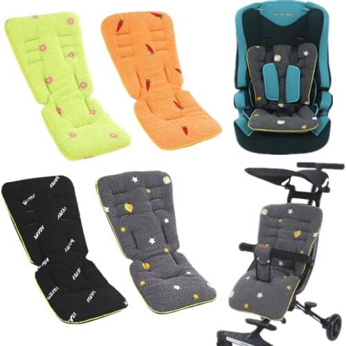 Lamb Wool Baby Stroller Seat Cushion Soft Car Seat Pad Newborn Stroller Buggy Pram Urine Pad Seat Cover Mat Pushchairs Mattress