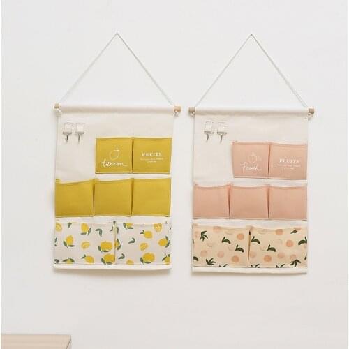 Wall-Mounted Storage Bag Door Rear Wall Shelf Organize Wall-Mounted Bag Small Cloth Bag Dormitory Room TS2