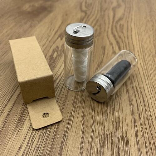 Natural Biodegradable 30m Eco-Friendly Dental Floss Oral Hygiene Teeth Cleaning Wax Mint Flavored Bamboo Bottled Spool Toothpick