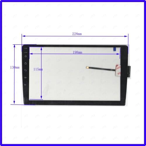 ZhiYuSun DY10219 NEW 9inch 228mm*129mm Touch sensor panel 6 use GPS DVD 228*129 GT911 overlay kit Resolution DY10219