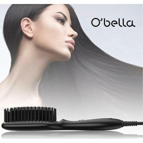 O'Bella MINI96 Professional Steam Hair Straightener Ceramic Vapor Hair Flat Iron Seam Hair Straightening Iron Curler