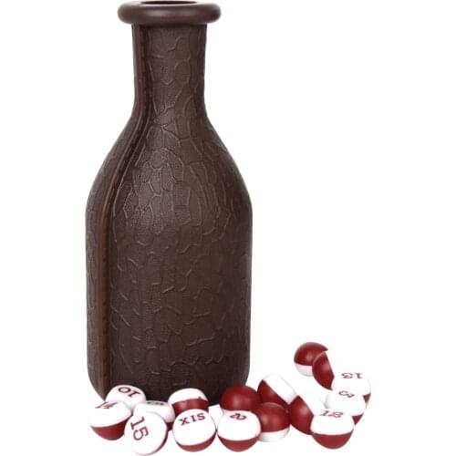 New 1Pc Billiard Pool Shaker Bottle with 16 Numbered Tally Balls Peas Funny Indoor Games Snooker Billiard Accessories