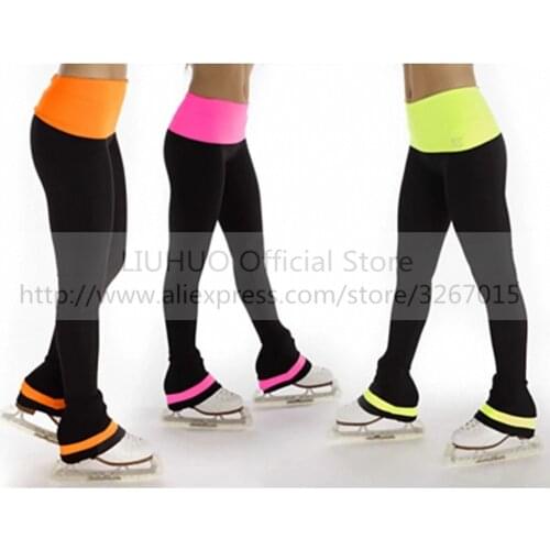 LIUHUO Multicolor Ice Skating Pants Figure Trousers Warm Fleece Adult Child Competition Performance Dance Training Wear Kids