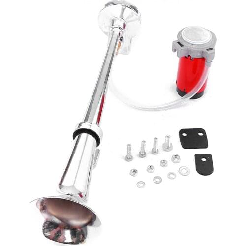 150DB Super Loud Car Air Horn 12V Electric Air Horn 8 Voice coil Plating Single Trumpet Car Lorry Boat Train Horn Universal