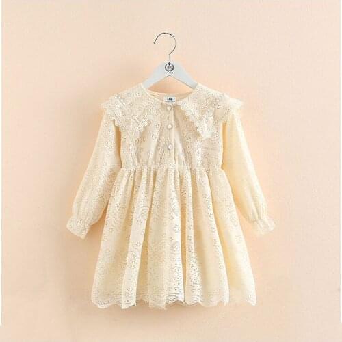 2021 Spring Girls Dresses Children Clothes Baby Girls Dress Kids Princess Lacework Dress Baby Girls Dress Girls Outwear M35