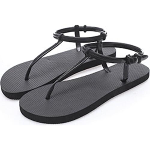 JARYCORN Women Sandals Soft Three Color Stitching Ladies Sandals Comfortable Flat Sandals Open Toe Beach Shoes Woman Footwear