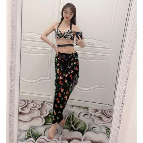 Women Belly Dance Costume Performance Costumes Oriental Indian Dancing Skirts Practice Clothing Handmade Custom Stage Wear