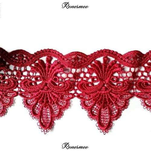 15Yards Polyester Hollow-out Lace Embroidery Trimming DIY Lace Trims Accessories Embroidery Strips