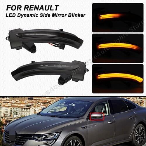 2Pc LED Side Mirror Blinker Light Flowing Lamp For Renault Megane4 IV 2016 2017 2018 2019 Talisman 2016 2017 2018 2019 2020 2021