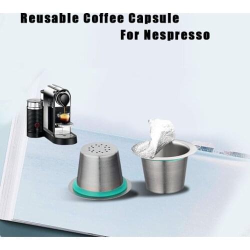 24PCS Nespresso Coffee Pods Stainless Steel Refillable Capsulas Nesspreso Reusable Coffee Filter Cup New DIY Coffee Maker Tools
