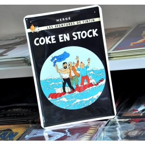 50pcs/lot Metal Sign shabby chic Vintage metal painting coffee decorative painting cartoon painting light decoration soft combin