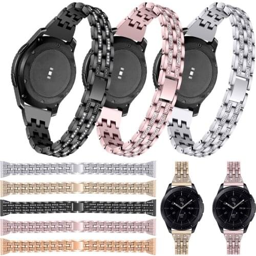 20mm 22mm Stainless Steel Watch Band For Samsung Galaxy Smart Watch Link Bracelet with Adjust Tool For Samsung Gear S3