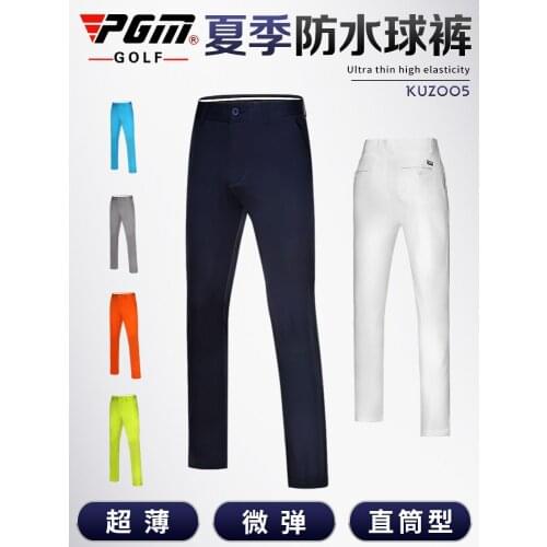 New Summer Men Golf Pants Solid Color Fashion Casual Wear Micro Elasticity Quick-Drying Breathable Golf Length