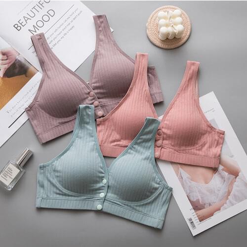 Maternity nursing bra cotton pregnant women underwear breastfeeding bra