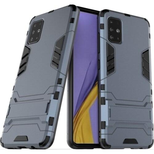 Armor Back Cover Case for Samsung Galaxy A01 A11 A21S A31 A41 A51 A71 A91 Fundas Heavy Duty Coque Kickstand Shockproof Capas