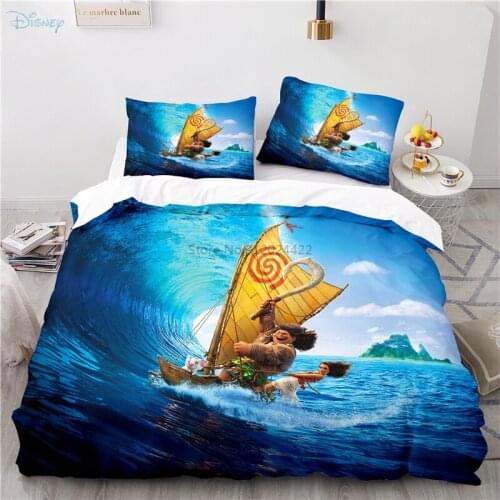 Disney Moana 3d Printed Duvet Cover Set Pillowcase Cartoon Bedding Set Single Double Twin Full Queen King Size for Bedroom Decor