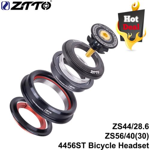 ZTTO 4456ST MTB Bike Road Bicycle Headset 44mm 56mm CNC 1 1/8"-1 1/2" 1.5 Tapered 28.6 Straight Tube fork Internal 44 56 Headset