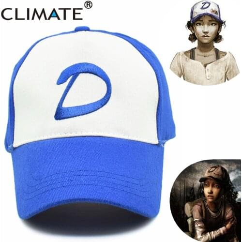 CLIMATE Clementine Clems Cap The Walking Die Game Girl Cap Women Zombie Killer Summer Cool Trucker Baseball Caps Hats