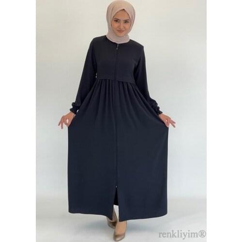 Turkish Dress 2021 hot summer season 145 cm long ARTICULATED ROBALI SOFT KIRIŞMAZ AND DO NOT SWEAT SOFT CREPE FABRIC CEPLİ FERACE