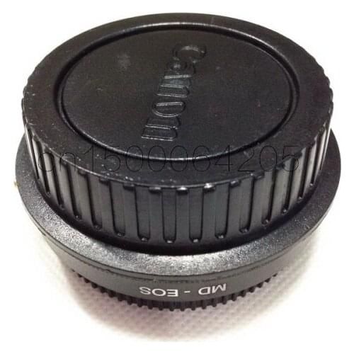 MD-EF OS Lens Adapter for Minolta MD MC Lens to For Canon Body Infinity Focus w/ Glass Drop
