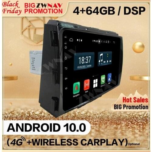 4+128G Carplay 2 Din For Kia Carnival 2019 2020 Android 10.0 Screen Multimedia Screen Audio Radio GPS Navi Head Unit Auto Stereo