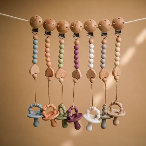 Baby Pacifier Clip Silicone Nipple Dummy Set Food Grade Soother Pacifier Clips Leash Strap Nipple Holder Infant Care Product