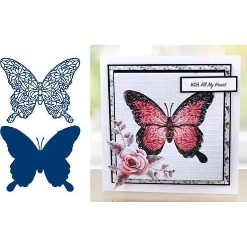 Overlap Butterfly Metal Cutting Dies Stencil for DIY Scrapbooking Embossing Photo Album Decoration Paper Card Handcraft Die Cut