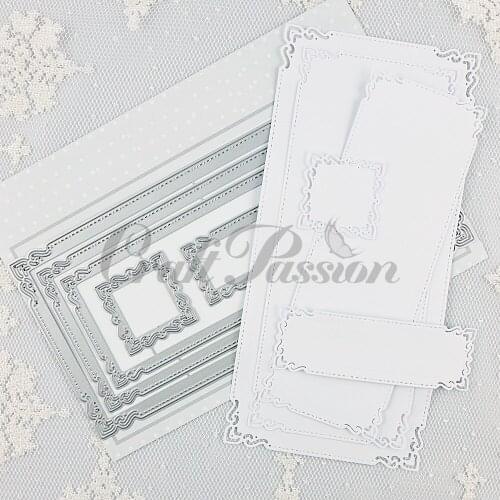 New Lace rectangular frame metal Cutting Dies Stencils DIY Scrapbooking Paper/photo Cards Embossing Dies