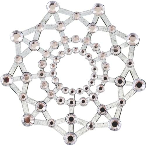 Fun Sexy Crystal Rhinestone Nipple Pasties Breast Sticker Sex Products White