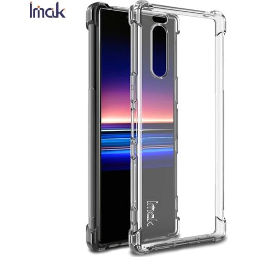 IMAK Transparent 360 Protect for Sony Xperia 5 ii Crystal Case J8210 J8270 J9210 Back Cover for Funda Xperia 5 Case Xperia5 5ii