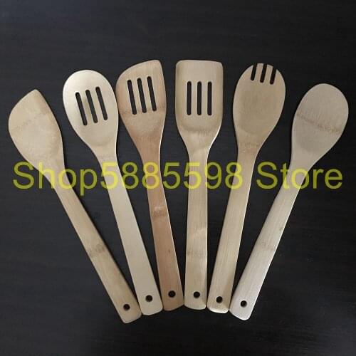 6PCS/SET Mixing Kitchen utensil Cooking utensil bamboo utensil