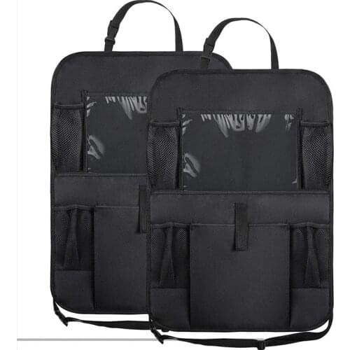 Waterproof Multifunctional Car Seat Net Pocket Storage Bag Toy Handbag Holder Pack Rear Seat Kickproof Protector Accessoires