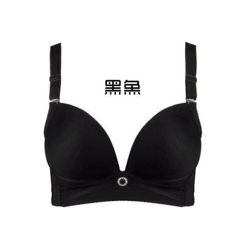 Super sexy bra seamless push up bra smooth soft B C D cup bow lace plus size bras for women fashion lingerie T-shirt bh BHS C305