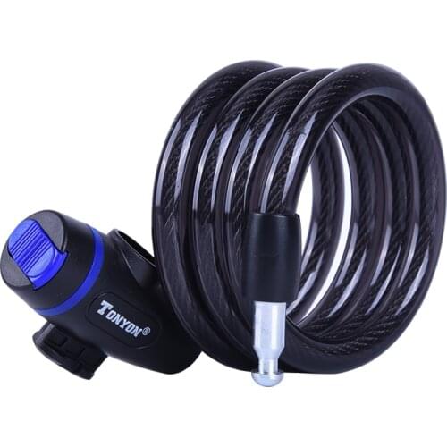 New Sale Cadeado Value Tonyon Bicycle Lock Cable Bike Lockstitch Theft Accessories Moped Safety Cycling Road Mountain 1000mm