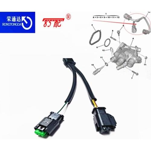 Thermostat harness 9804315380 For Peugeot 207/308/3008/4008/ For Citroen C3/C4/C5/Mini/DS3 Water temperature line