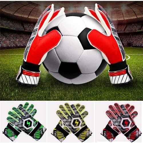 1 pair of childrens football training gloves, childrens football goalkeeper training gloves, waterproof and breathable