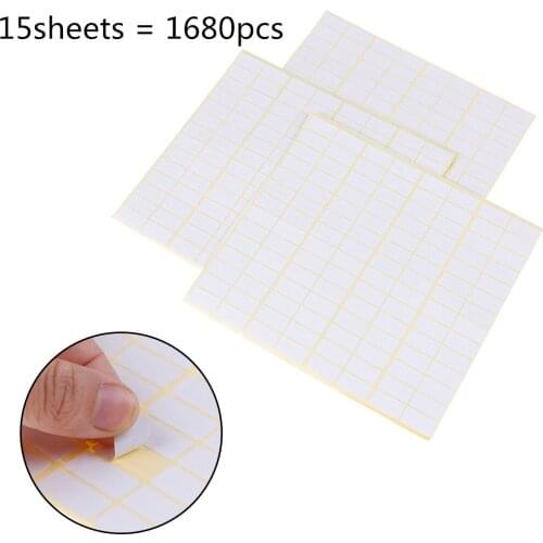 1680pcs/lot A Lot 10*20mm Blank White Sticker Labels Small Paper Adhesive Label Stickers Writable Note Sticker Tag Crafts