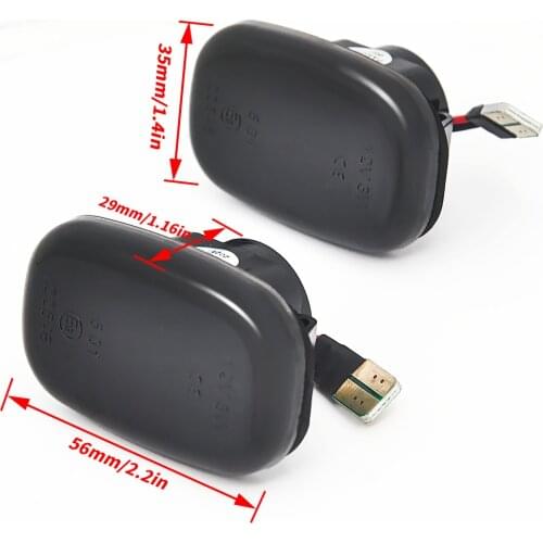 2Pcs For Toyota Yaris Verso Vios Raum Probox RAV4 Runx Dynamic Led Turn Signal Side Marker Lights Sequential Flashing Lamps